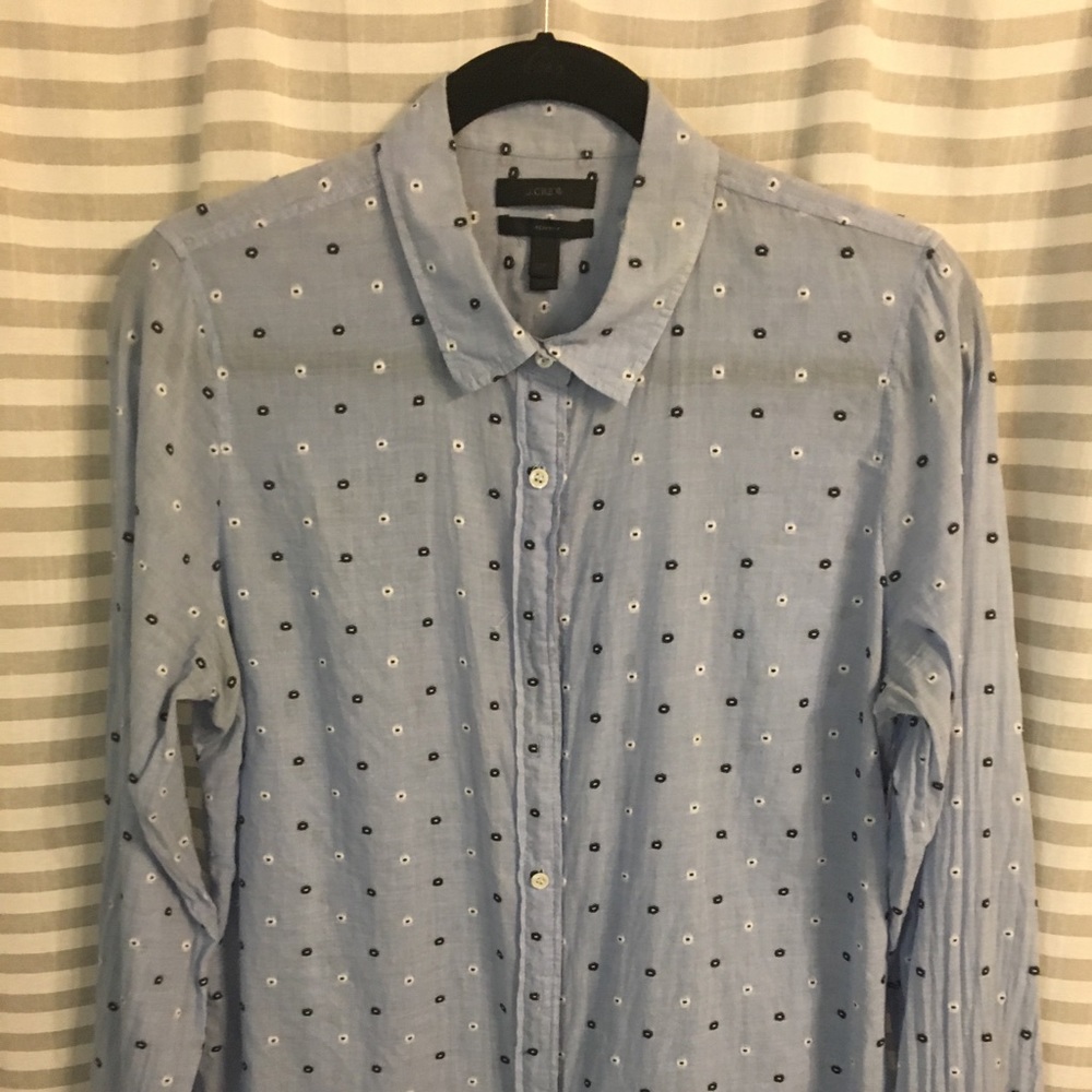 J. Crew Dotted Button-up